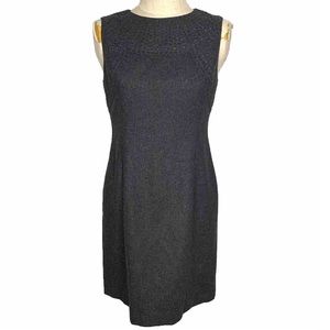 Susana Monaco Grey Wool Blend Shift Dress 10